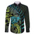 Southland Takehe Pounama Family Matching Short Sleeve Bodycon Dress and Hawaiian Shirt Aotearoa Poutama Paua Shell Fern