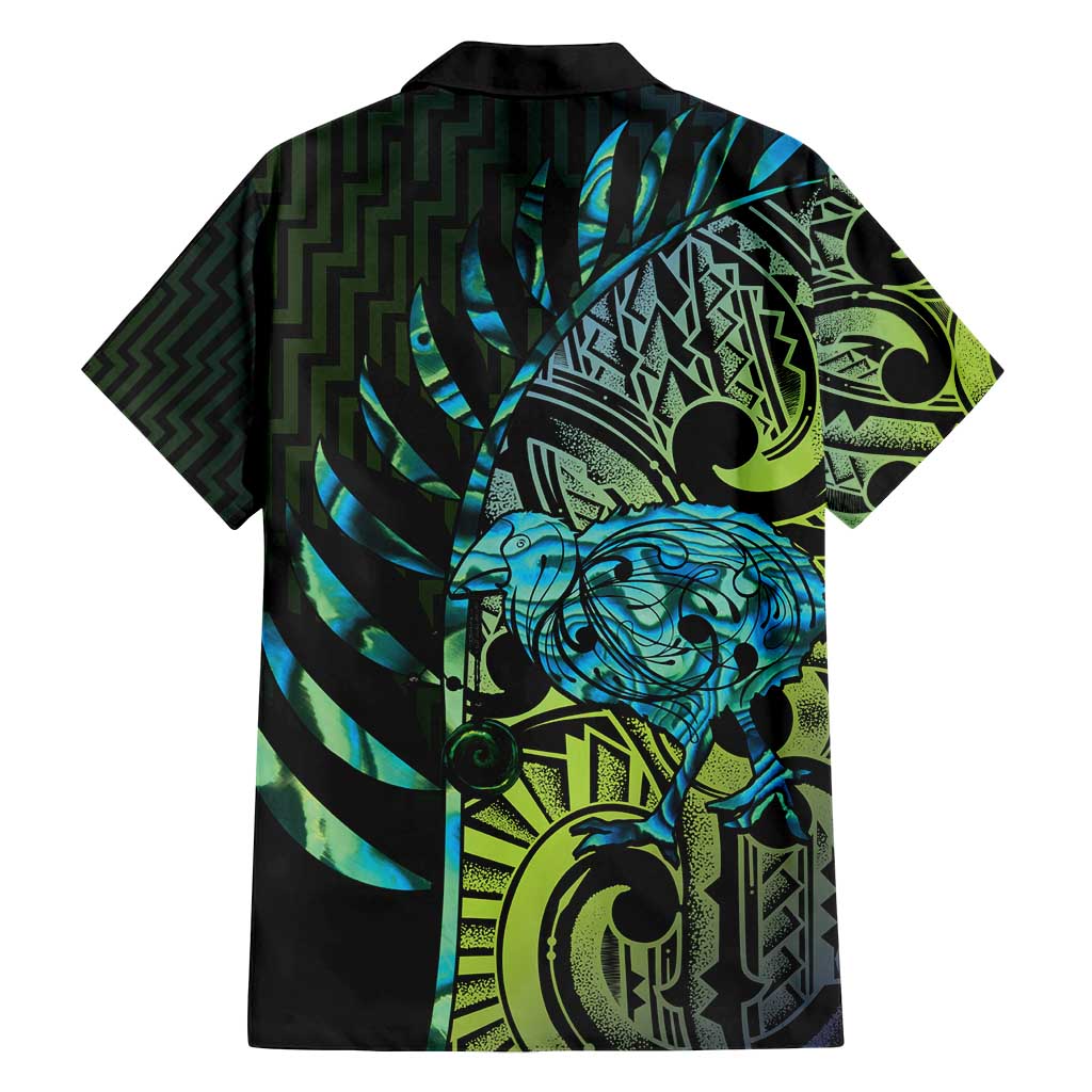 Southland Takehe Pounama Family Matching Tank Maxi Dress and Hawaiian Shirt Aotearoa Poutama Paua Shell Fern