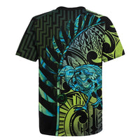 Southland Takehe Pounama Rugby Jersey Aotearoa Poutama Paua Shell Fern LT14 - Polynesian Pride