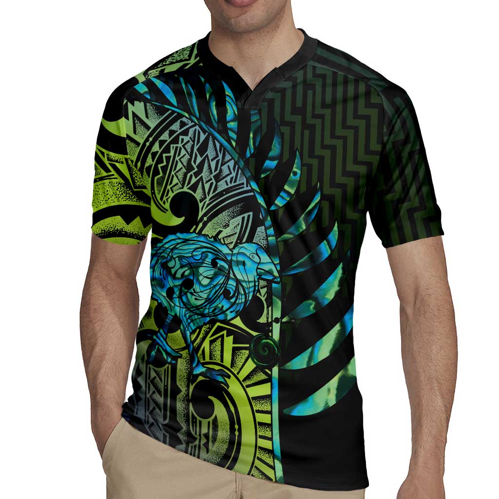 Southland Takehe Pounama Rugby Jersey Aotearoa Poutama Paua Shell Fern LT14 - Polynesian Pride