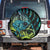 Southland Takehe Pounama Spare Tire Cover Aotearoa Poutama Paua Shell Fern