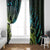 Southland Takehe Pounama Window Curtain Aotearoa Poutama Paua Shell Fern