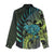 Southland Takehe Pounama Women Casual Shirt Aotearoa Poutama Paua Shell Fern