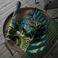 Southland Takehe Pounama Wrapping Paper Aotearoa Poutama Paua Shell Fern - Polynesian Pride