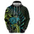 Southland Takehe Pounama Zip Hoodie Aotearoa Poutama Paua Shell Fern