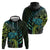 Southland Takehe Pounama Zip Hoodie Aotearoa Poutama Paua Shell Fern