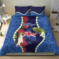 Southland Anniversary Day Bedding Set Murihiku 1861 Maori Bird Mix Pohutukawa