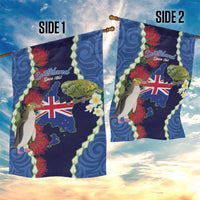 Southland Anniversary Day Garden Flag Murihiku 1861 Maori Bird Mix Pohutukawa