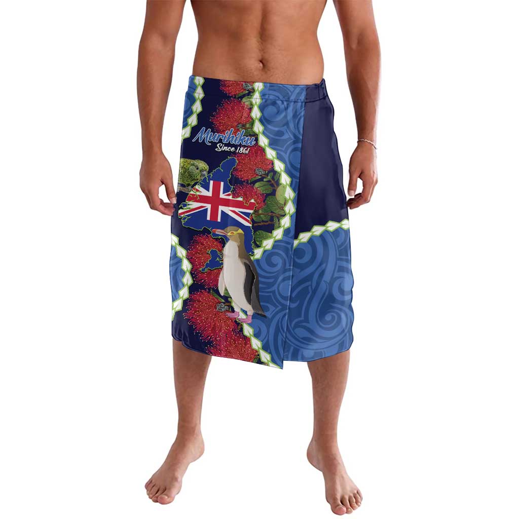 Southland Anniversary Day Lavalava Murihiku 1861 Maori Bird Mix Pohutukawa