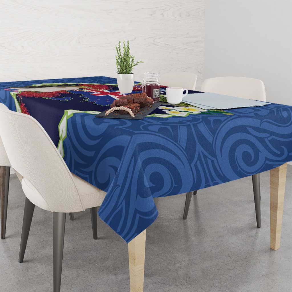 Southland Anniversary Day Tablecloth Murihiku 1861 Maori Bird Mix Pohutukawa