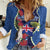Southland Anniversary Day Women Casual Shirt Murihiku 1861 Maori Bird Mix Pohutukawa