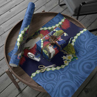 Southland Anniversary Day Wrapping Paper Murihiku 1861 Maori Bird Mix Pohutukawa - Polynesian Pride