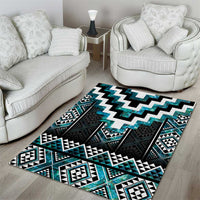 Paua Shell Taniko Pattern Aotearoa Area Rug Niho Taniwha Mix Poutama