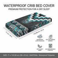 Paua Shell Taniko Pattern Aotearoa Baby Bed Cover Niho Taniwha Mix Poutama LT14 - Polynesian Pride