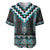 Paua Shell Taniko Pattern Aotearoa Baseball Jersey Niho Taniwha Mix Poutama