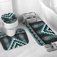 Paua Shell Taniko Pattern Aotearoa Bathroom Set Niho Taniwha Mix Poutama - Polynesian Pride