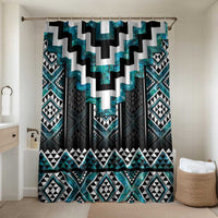 Paua Shell Taniko Pattern Aotearoa Bathroom Set Niho Taniwha Mix Poutama - Polynesian Pride