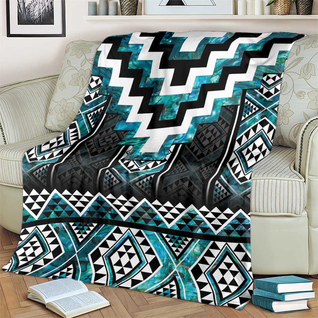 Paua Shell Taniko Pattern Aotearoa Blanket Niho Taniwha Mix Poutama