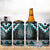 Paua Shell Taniko Pattern Aotearoa 4 in 1 Can Cooler Tumbler Niho Taniwha Mix Poutama
