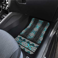 Paua Shell Taniko Pattern Aotearoa Car Mats Niho Taniwha Mix Poutama