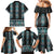 Paua Shell Taniko Pattern Aotearoa Family Matching Mermaid Dress and Hawaiian Shirt Niho Taniwha Mix Poutama