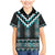 Paua Shell Taniko Pattern Aotearoa Family Matching Mermaid Dress and Hawaiian Shirt Niho Taniwha Mix Poutama