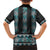 Paua Shell Taniko Pattern Aotearoa Family Matching Short Sleeve Bodycon Dress and Hawaiian Shirt Niho Taniwha Mix Poutama