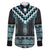 Paua Shell Taniko Pattern Aotearoa Family Matching Short Sleeve Bodycon Dress and Hawaiian Shirt Niho Taniwha Mix Poutama