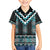 Paua Shell Taniko Pattern Aotearoa Family Matching Tank Maxi Dress and Hawaiian Shirt Niho Taniwha Mix Poutama
