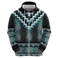 Paua Shell Taniko Pattern Aotearoa Hoodie Niho Taniwha Mix Poutama