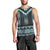 Paua Shell Taniko Pattern Aotearoa Men Tank Top Niho Taniwha Mix Poutama