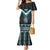 Paua Shell Taniko Pattern Aotearoa Mermaid Dress Niho Taniwha Mix Poutama