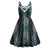 Paua Shell Taniko Pattern Aotearoa Midi Dress Niho Taniwha Mix Poutama - Polynesian Pride