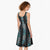 Paua Shell Taniko Pattern Aotearoa Midi Dress Niho Taniwha Mix Poutama - Polynesian Pride