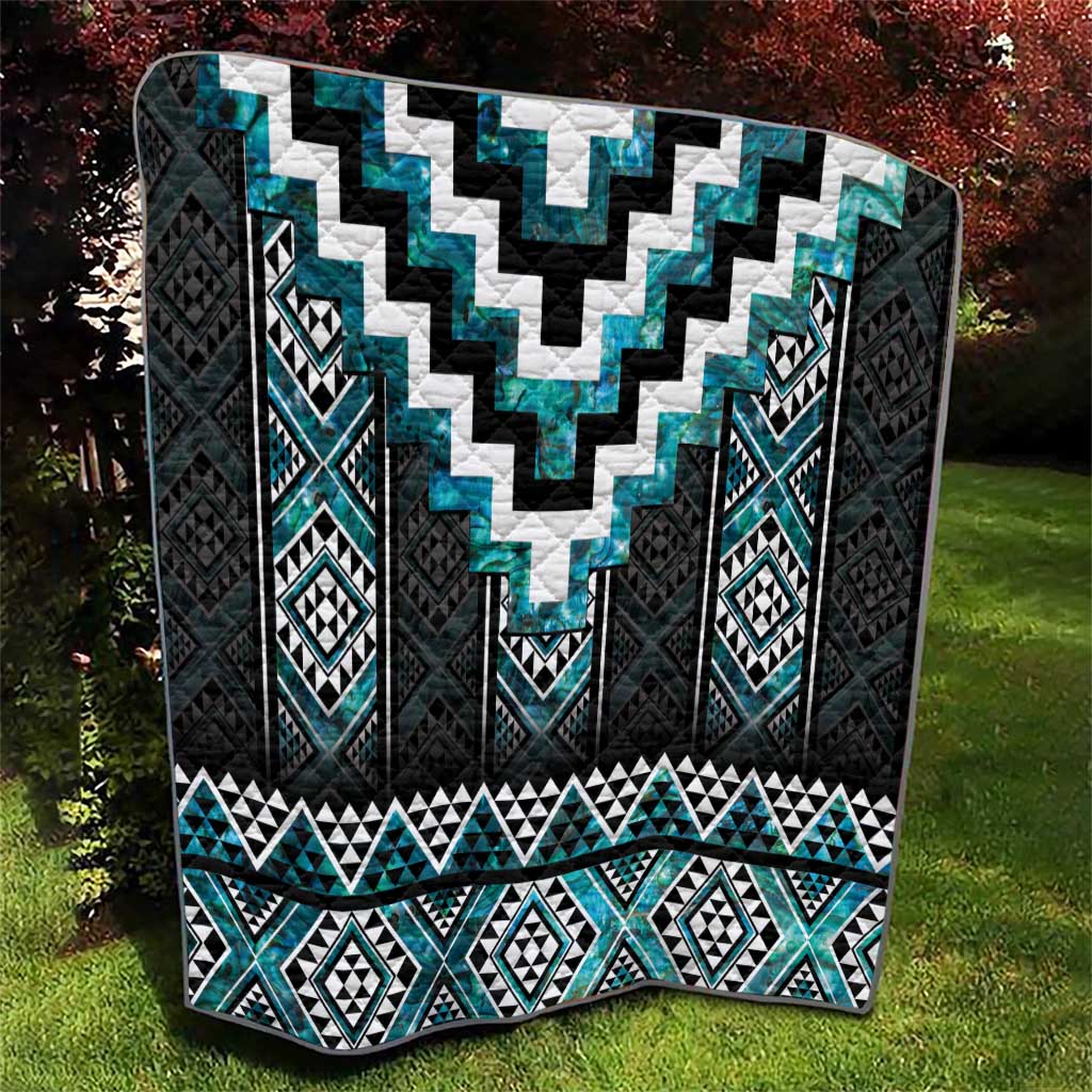 Paua Shell Taniko Pattern Aotearoa Quilt Niho Taniwha Mix Poutama