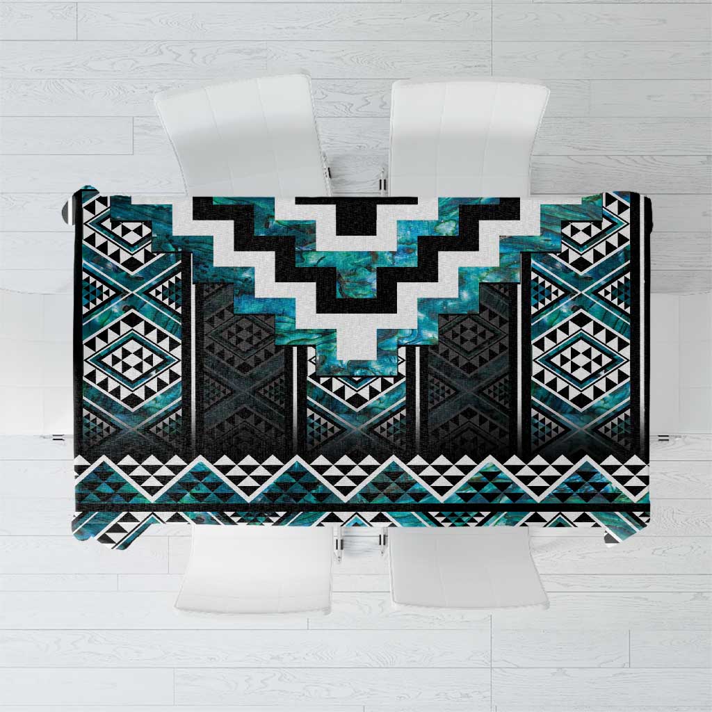 Paua Shell Taniko Pattern Aotearoa Tablecloth Niho Taniwha Mix Poutama