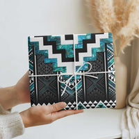 Paua Shell Taniko Pattern Aotearoa Wrapping Paper Niho Taniwha Mix Poutama - Polynesian Pride