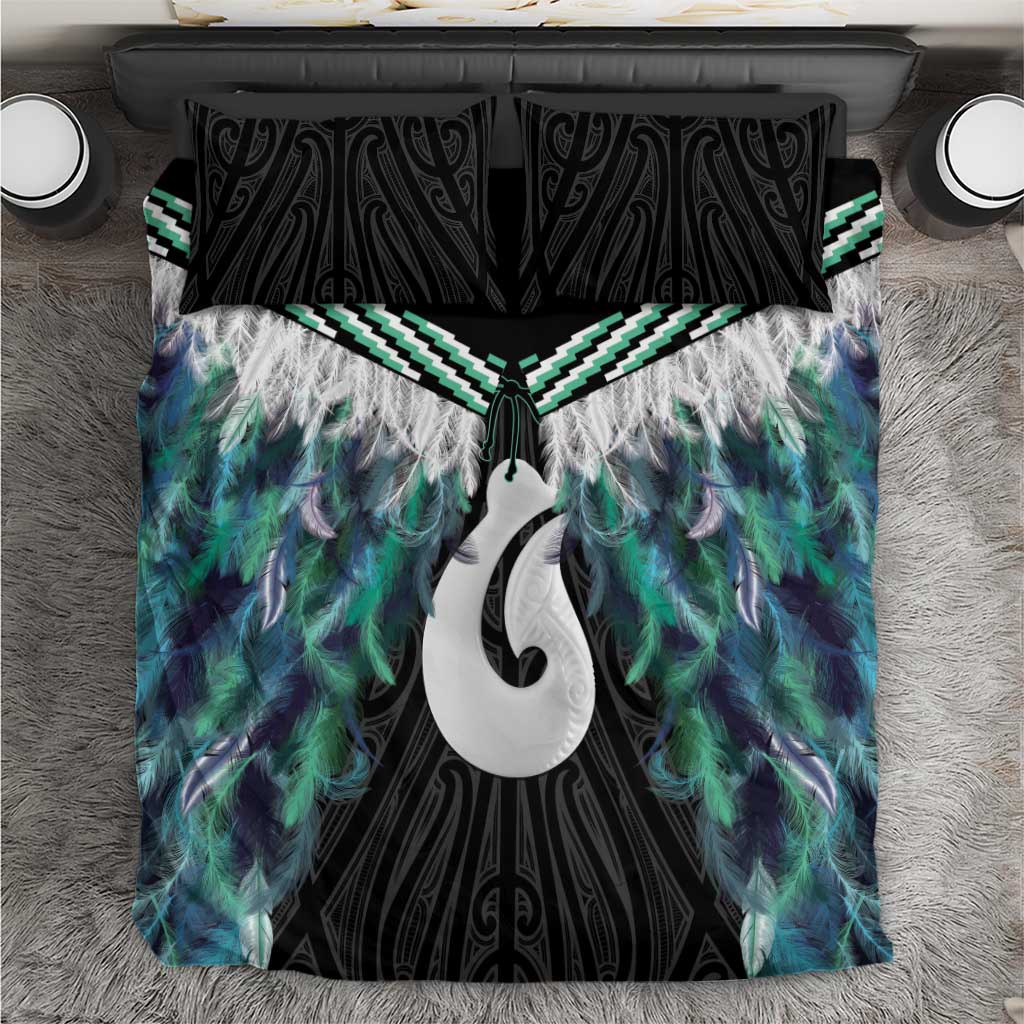 Aotearoa Korowai Motif Bedding Set Hei Matau Poutama Maori Pattern