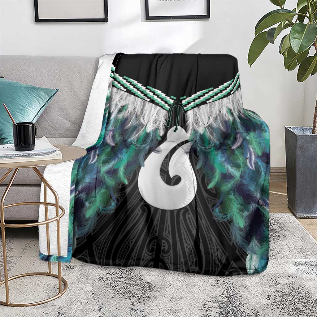 Aotearoa Korowai Motif Blanket Hei Matau Poutama Maori Pattern