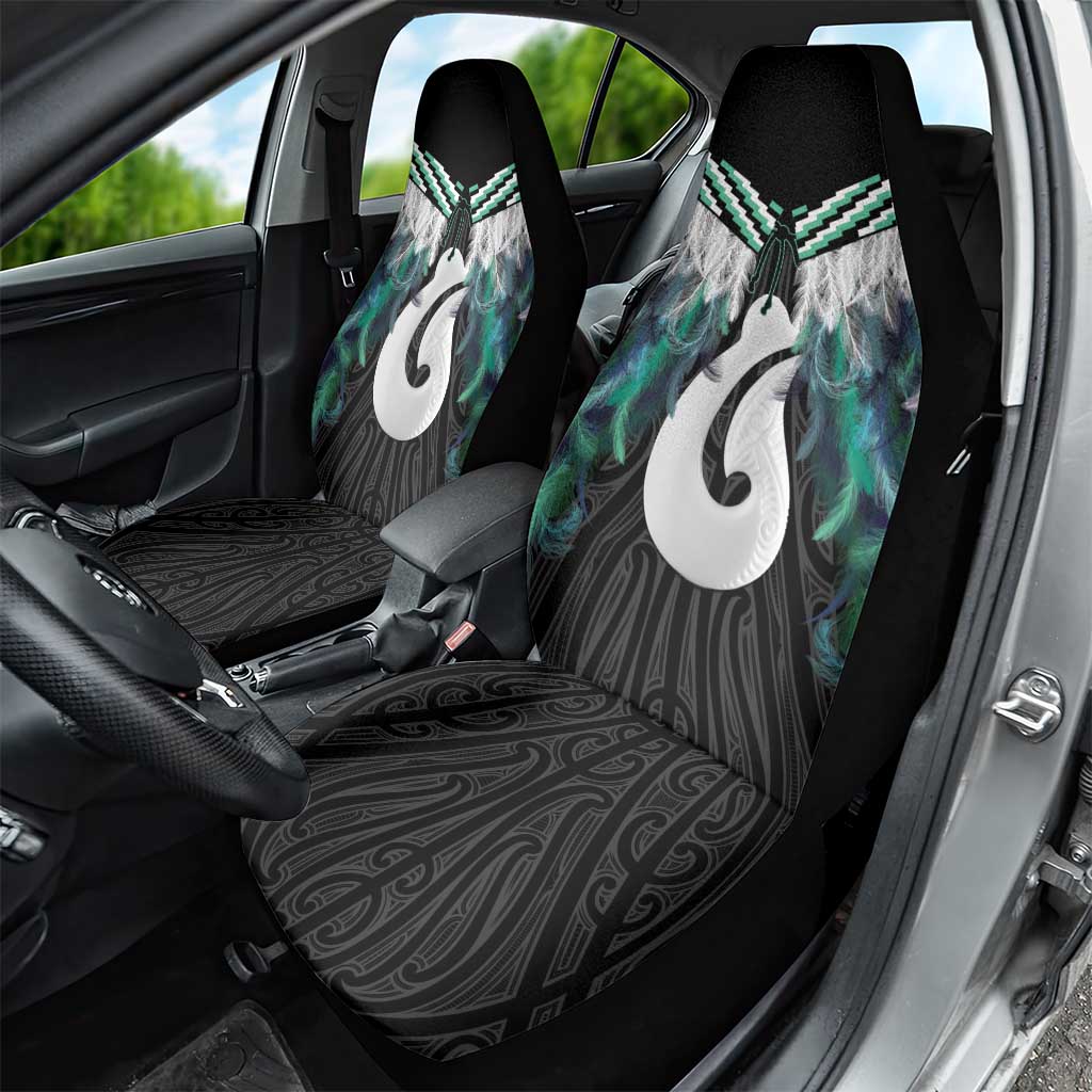 Aotearoa Korowai Motif Car Seat Cover Hei Matau Poutama Maori Pattern