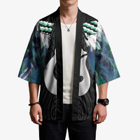 Aotearoa Korowai Motif Kimono Hei Matau Poutama Maori Pattern - Polynesian Pride