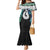 Aotearoa Korowai Motif Mermaid Dress Hei Matau Poutama Maori Pattern