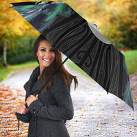 Aotearoa Korowai Motif Umbrella Hei Matau Poutama Maori Pattern - Polynesian Pride