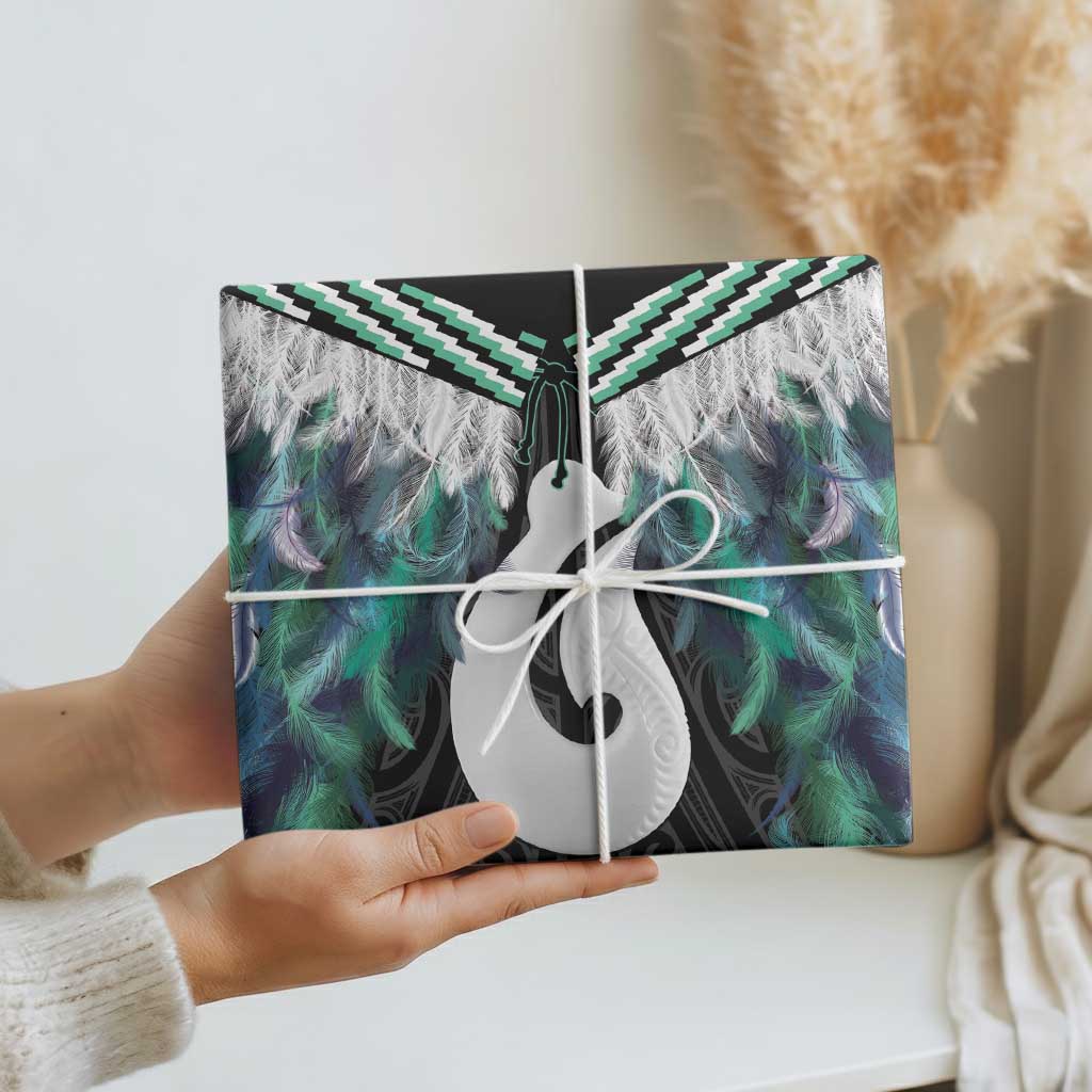 Aotearoa Korowai Motif Wrapping Paper Hei Matau Poutama Maori Pattern - Polynesian Pride