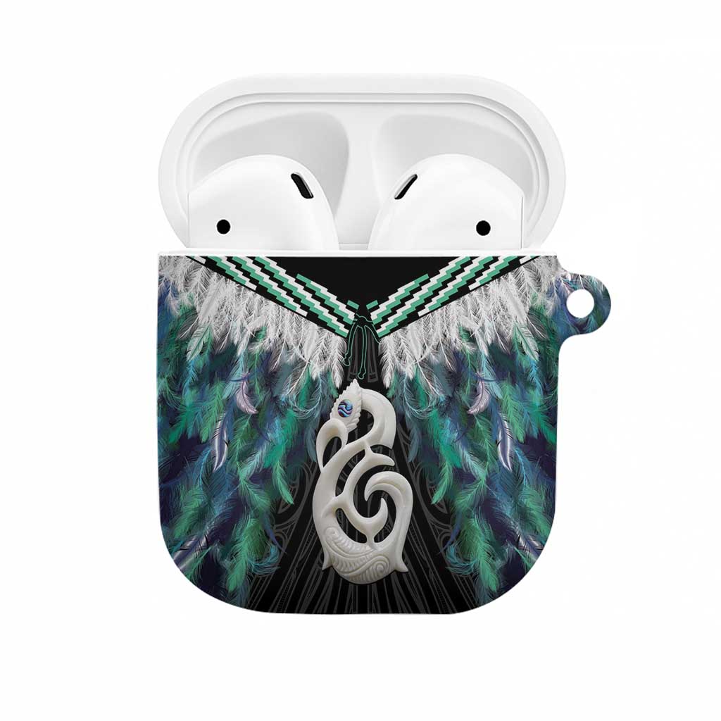 Aotearoa Korowai Motif AirPods Case Hei Manaia Poutama Maori Pattern - Polynesian Pride
