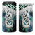 Aotearoa Korowai Motif 4 in 1 Can Cooler Tumbler Hei Manaia Poutama Maori Pattern