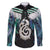 Aotearoa Korowai Motif Family Matching Long Sleeve Bodycon Dress and Hawaiian Shirt Hei Manaia Poutama Maori Pattern