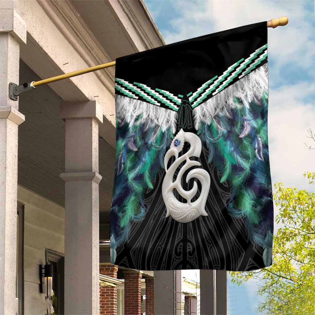 Aotearoa Korowai Motif Garden Flag Hei Manaia Poutama Maori Pattern