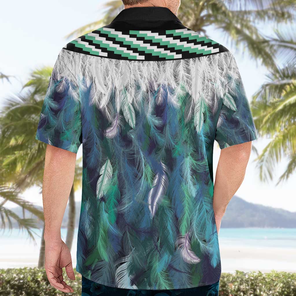 Aotearoa Korowai Motif Hawaiian Shirt Hei Manaia Poutama Maori Pattern