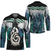 Aotearoa Korowai Motif Hockey Jersey Hei Manaia Poutama Maori Pattern - Polynesian Pride